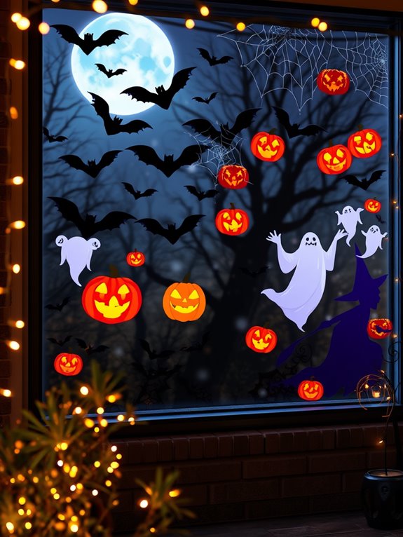 halloween themed decorative decals