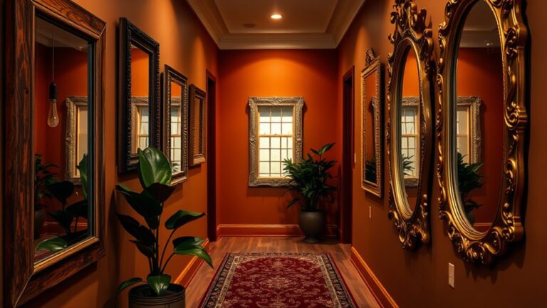 hallway mirror wall art