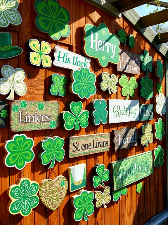 handcrafted colorful wooden signage