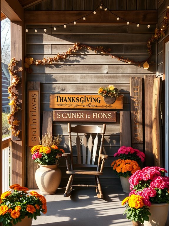 handcrafted rustic wooden signs