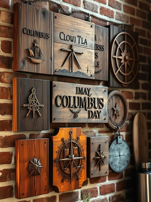 handcrafted rustic wooden signs