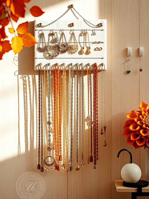 hanging jewelry storage solutions