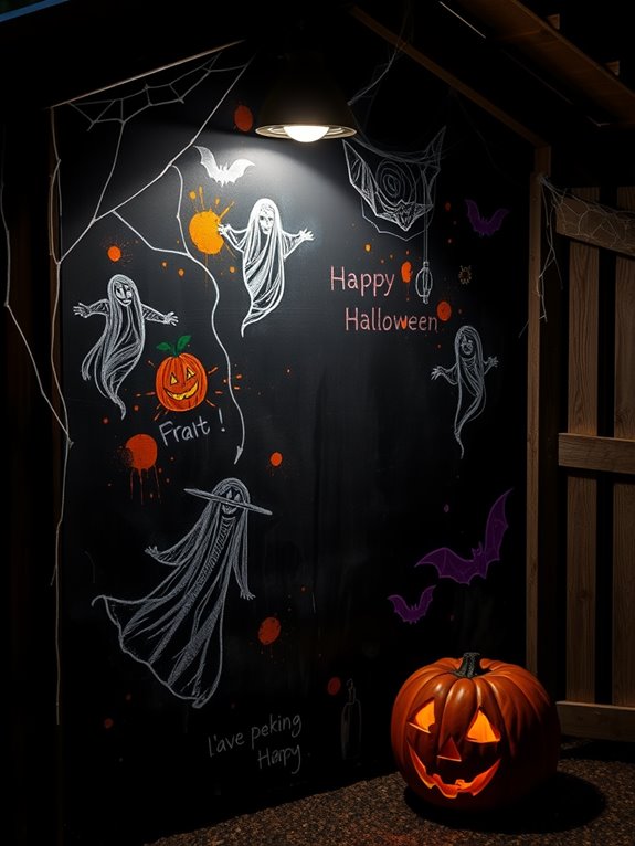 hauntingly creative chalk art