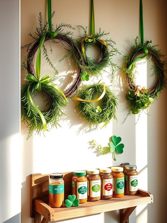herbal kitchen wreath decorations