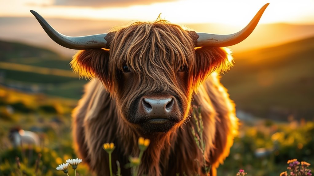 highland cow art decor