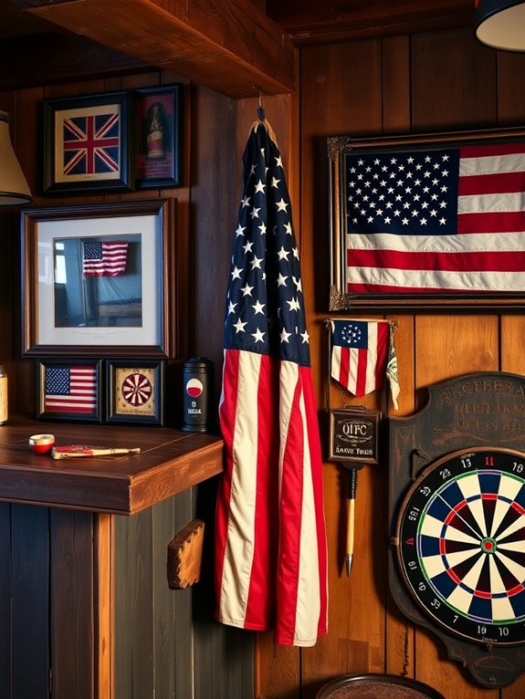 historic patriotic fabric banners