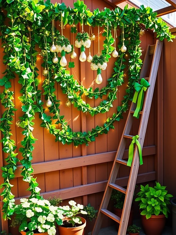 holiday decoration with greenery