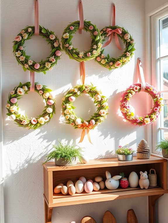 holiday wreath decoration showcase