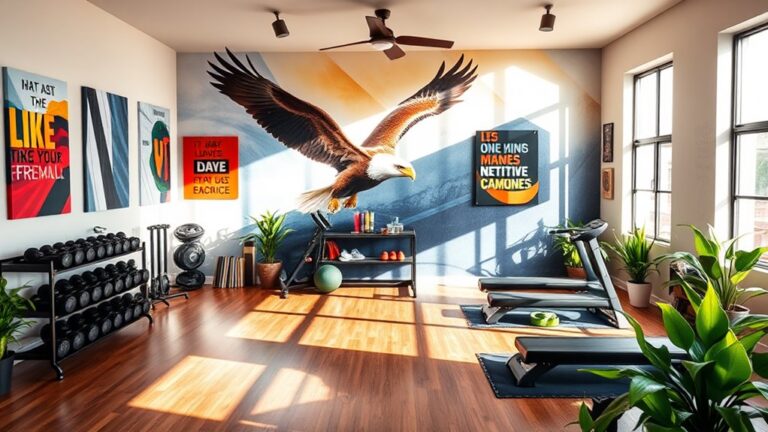 home gym wall inspiration