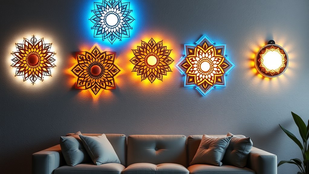illuminating wall art designs