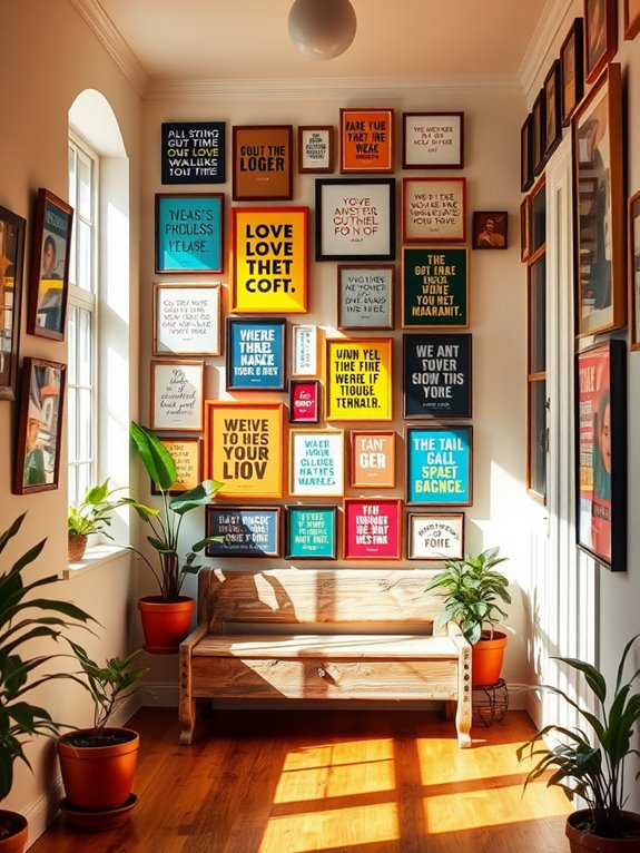 inspirational quotes artwork display