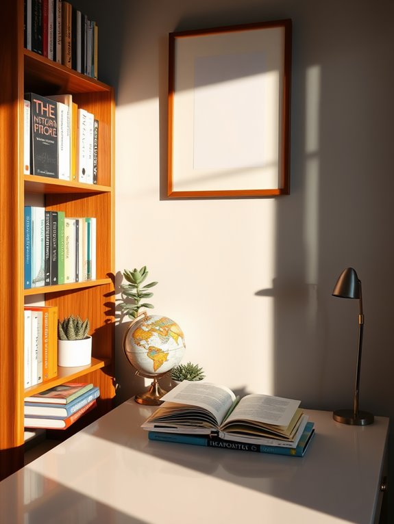 inspiring books and decor