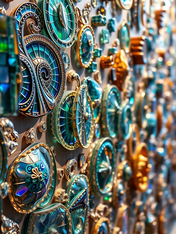 intricate artistic glass design