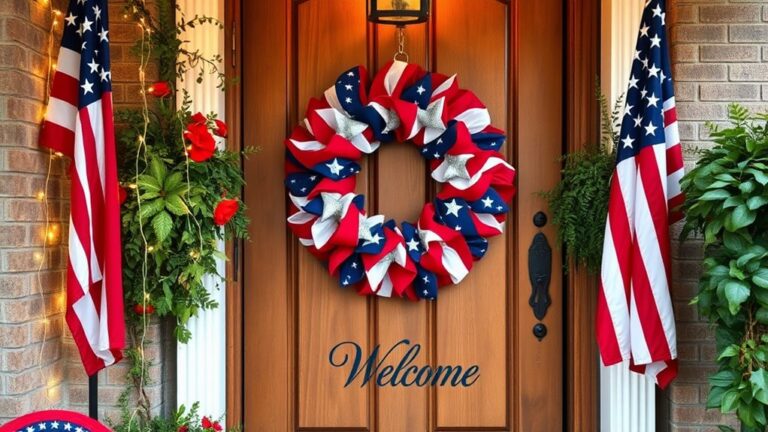 july fourth entryway decor