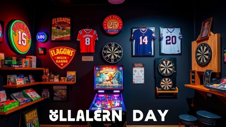 labor day game room decor