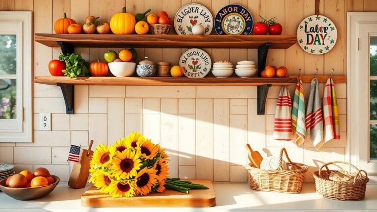 labor day kitchen decor