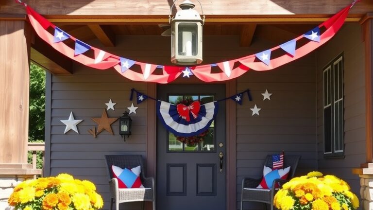 labor day porch decor