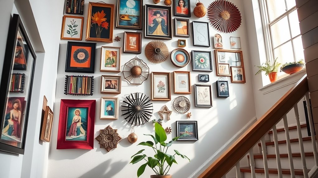 labor day staircase decor ideas