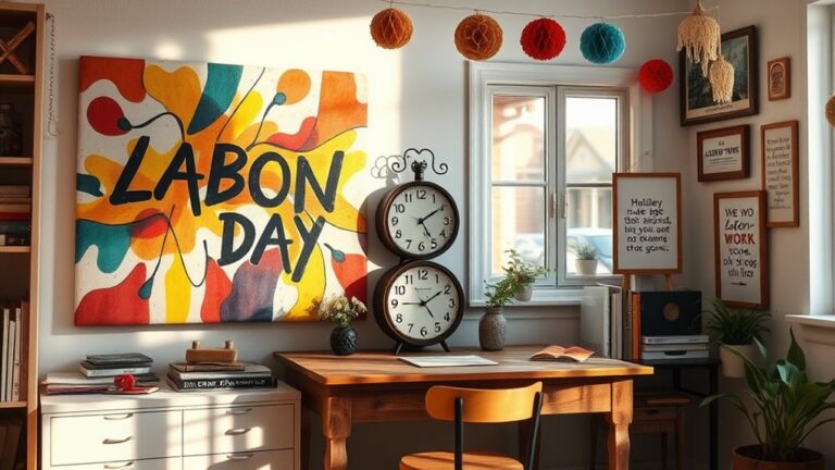 labor day study room decor