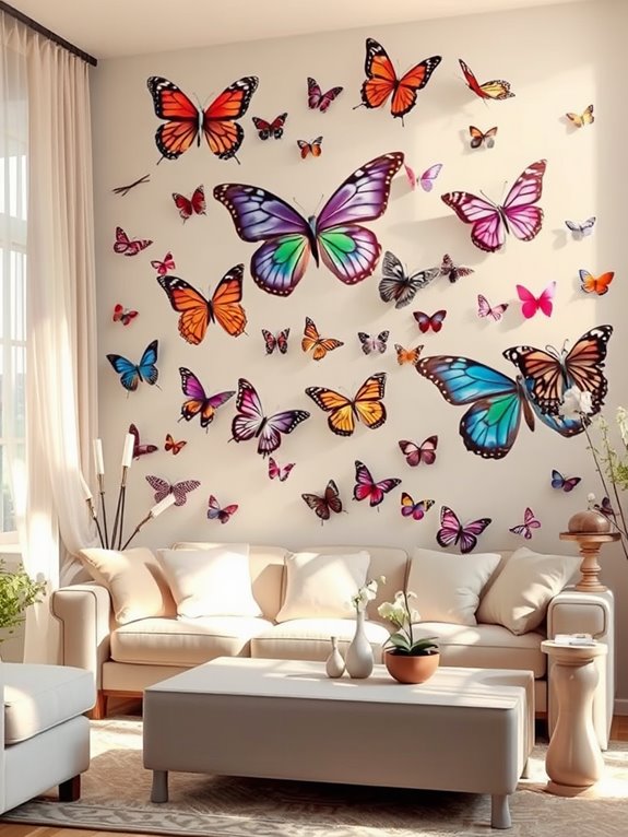 large butterfly wall stickers