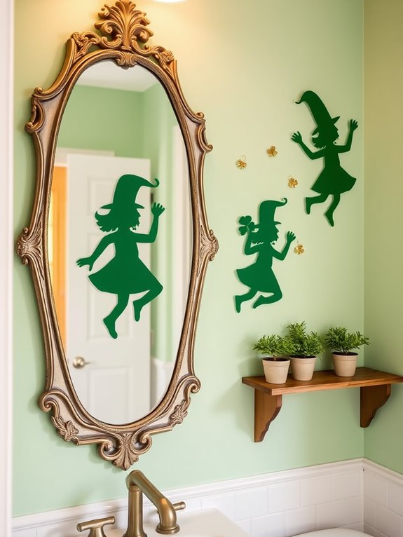 leprechaun silhouette craft project