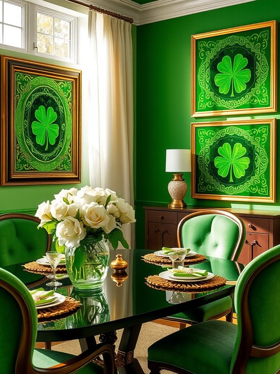 lively green artwork prints