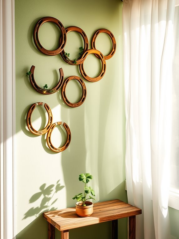 lucky horseshoe display arrangement