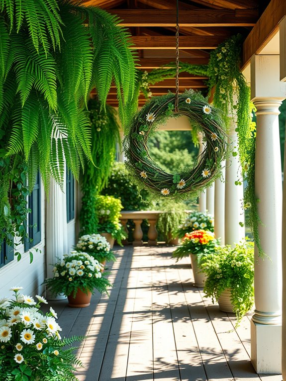 lush plants and flowers