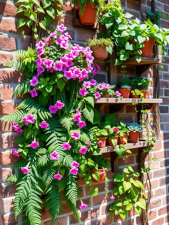 lush vertical green spaces