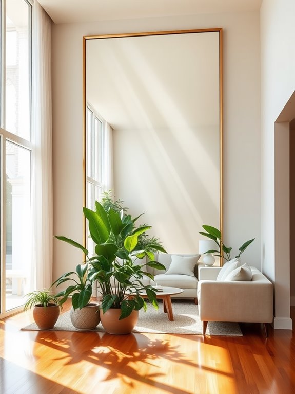 maximize light with mirrors