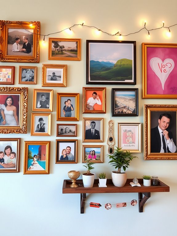 memories displayed on wall