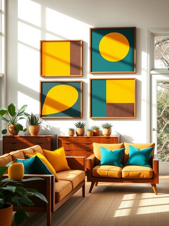 mid century wall art tips