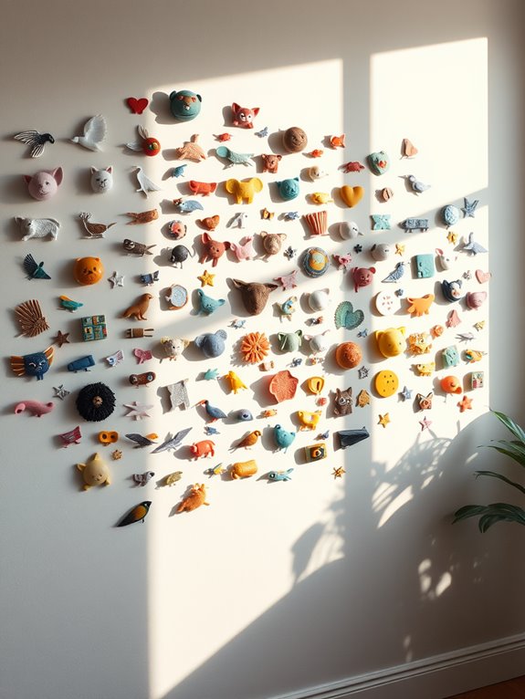mini stickers gallery wall