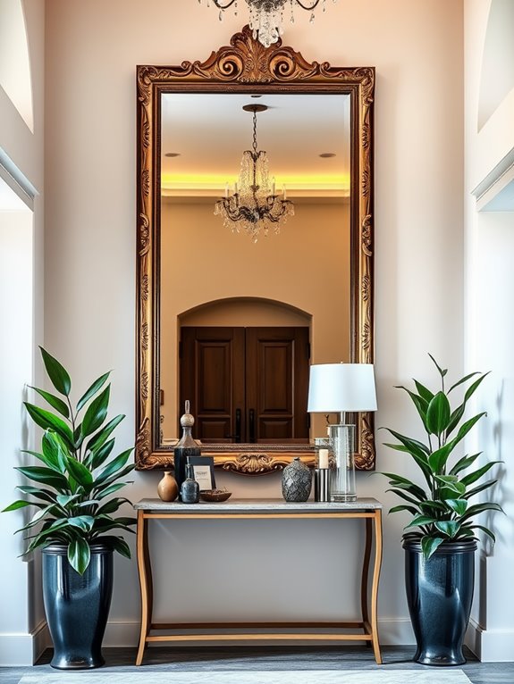 mirrors enhance entryway design