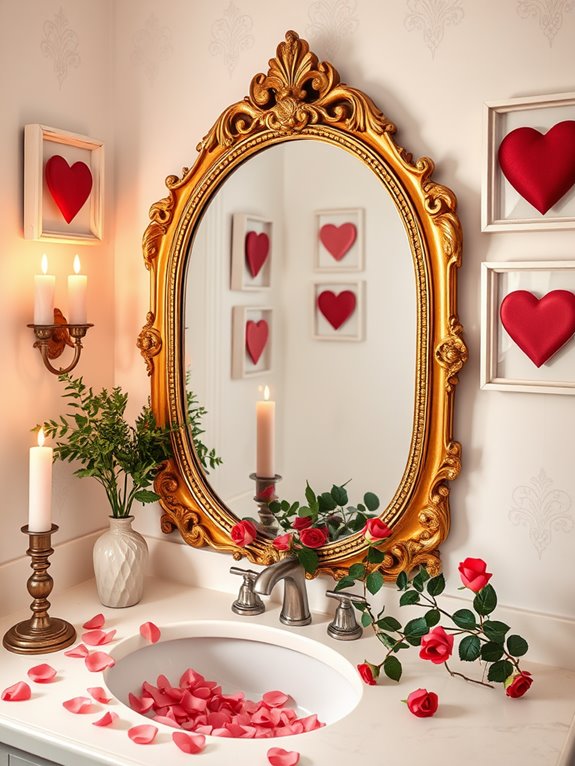 mirrors reflecting romantic love