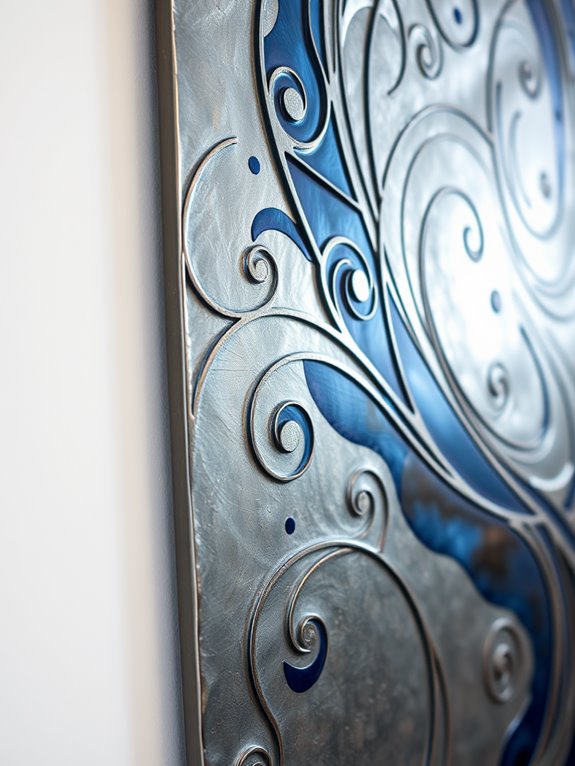 modern artistic metal surfaces