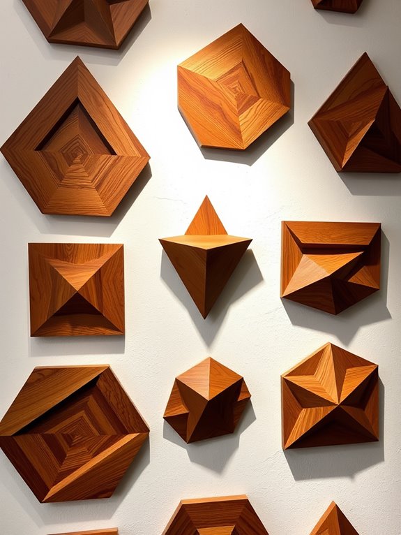 modern geometric wood design