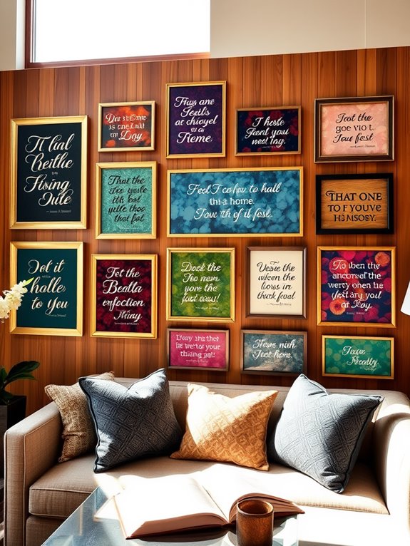 motivational quote display items