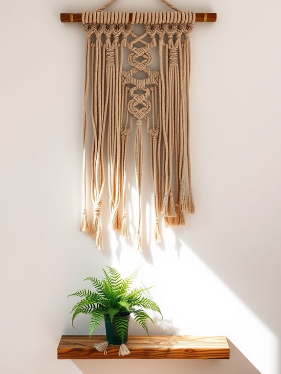 natural fiber wall hanging