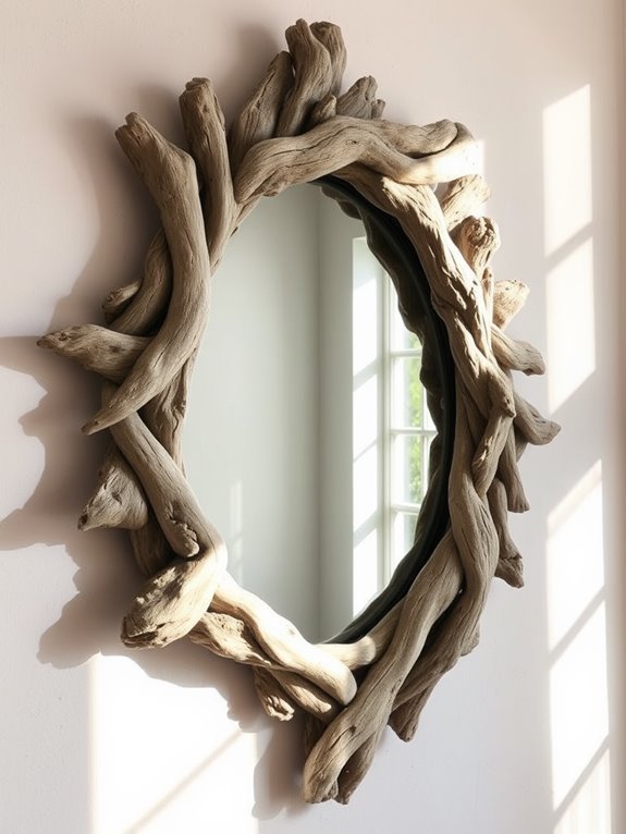 natural rustic decorative mirrors