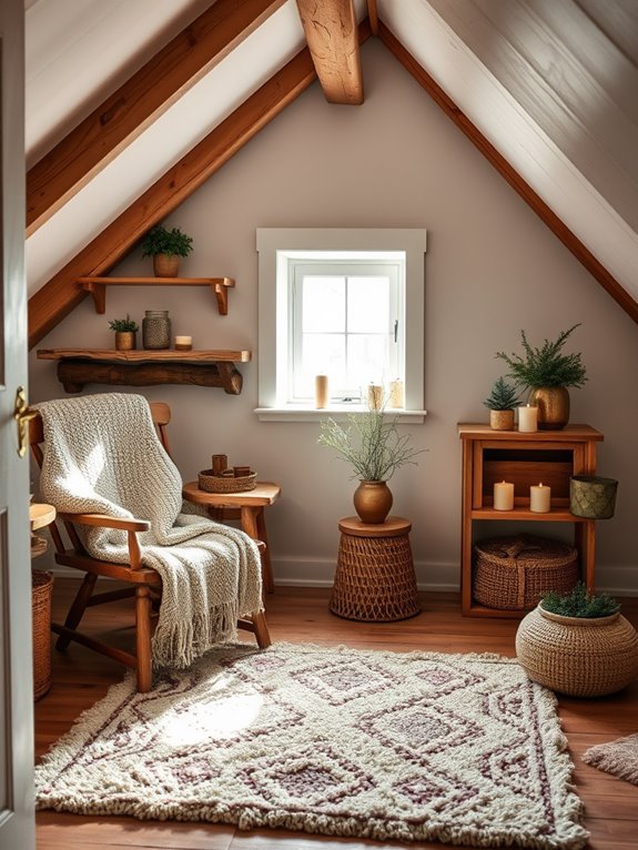 natural wood texture accents