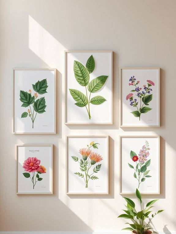 nature inspired framed artwork