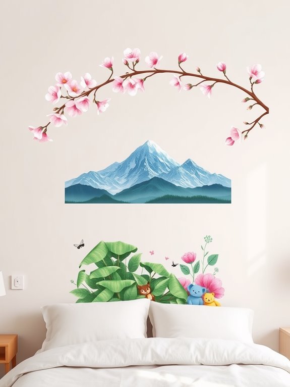 nature themed decorative decals