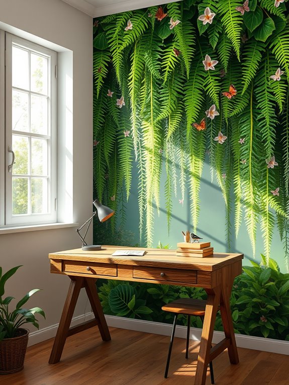 nature themed vibrant murals