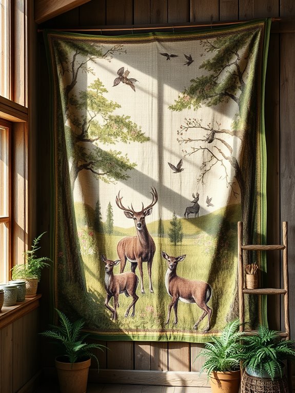 nature themed vintage tapestries