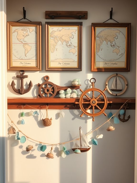 nautical inspired decorative artwork