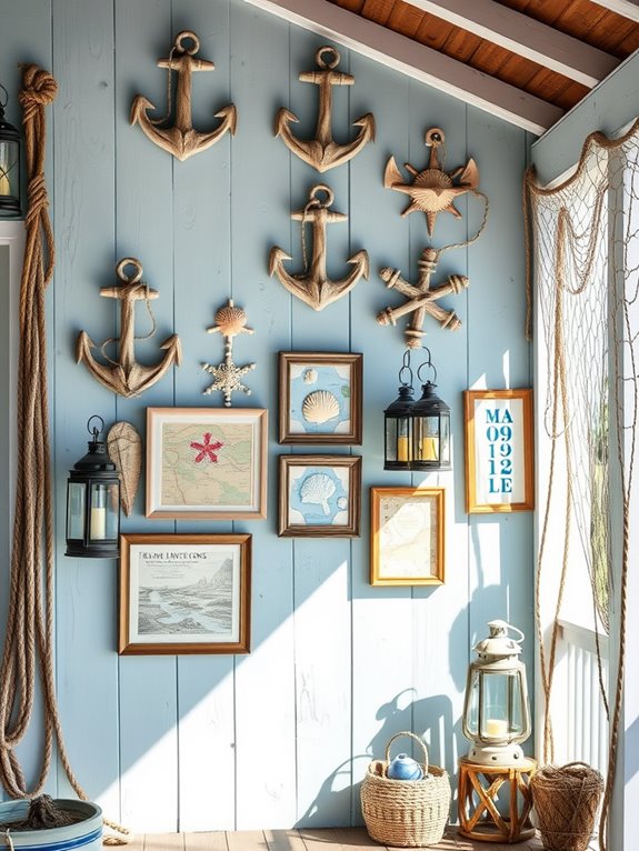 nautical inspired decorative artwork