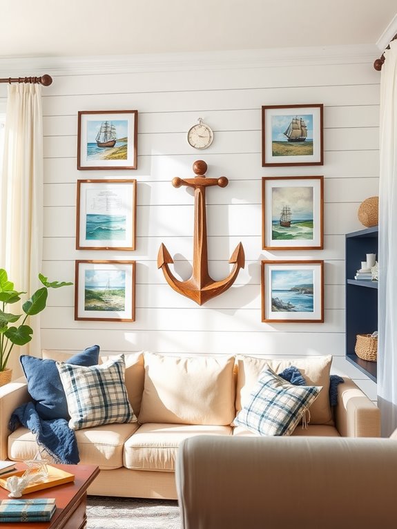nautical inspired decorative artwork