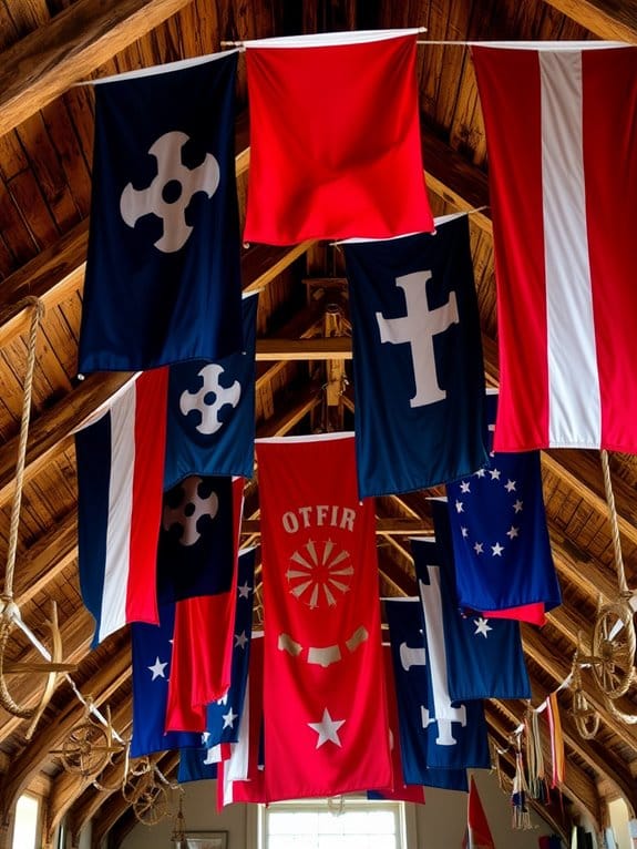 nautical signaling symbols displayed