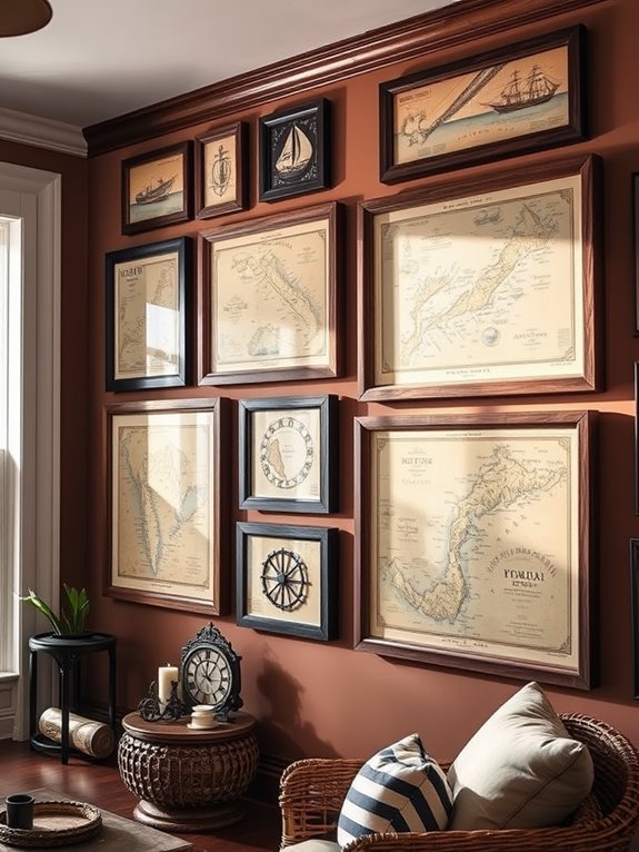 nautical themed wall decoration collection